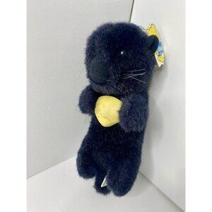 Dakin Sea Otter Sea Shell Plush 9” Stuffed Animal Nature Babies 1985 Vintage